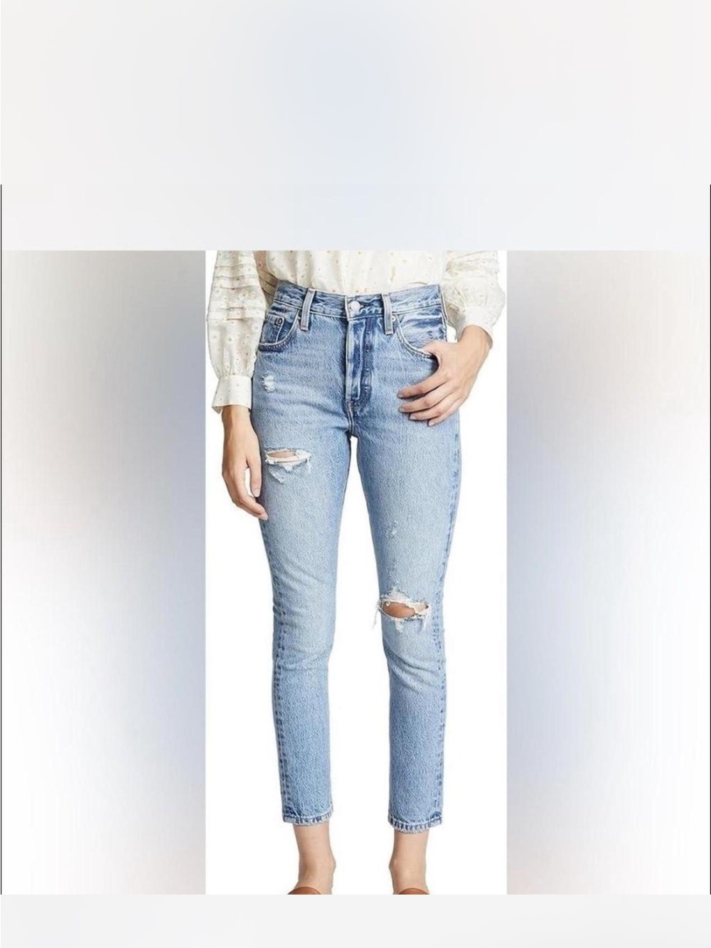 Levi’s Light Blue Distressed High-Rise Women’s Jeans